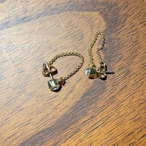 NWOT J. Crew Chain Hoop Earrings